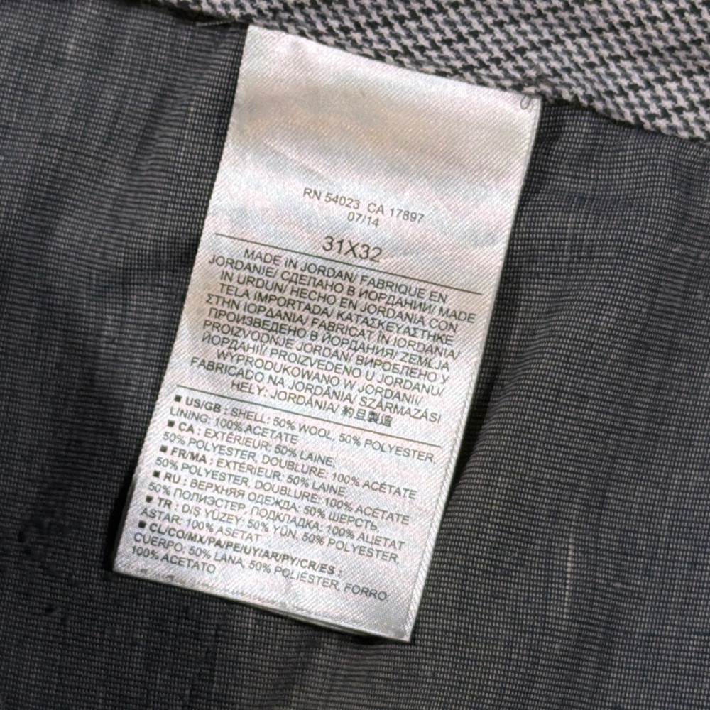 Banana Republic Aiden Pant Men 31x32 Brown Wool Blend Slim Fit Chino Trousers - Picture 4 of 8